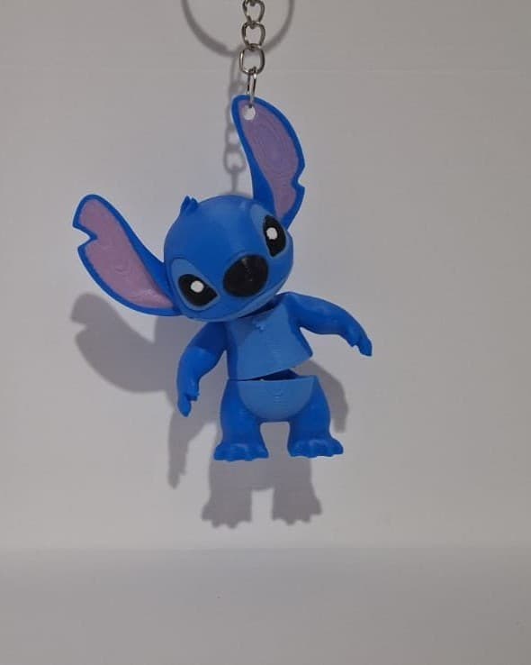 Stitch - Mini Llavero Flexi Articulado