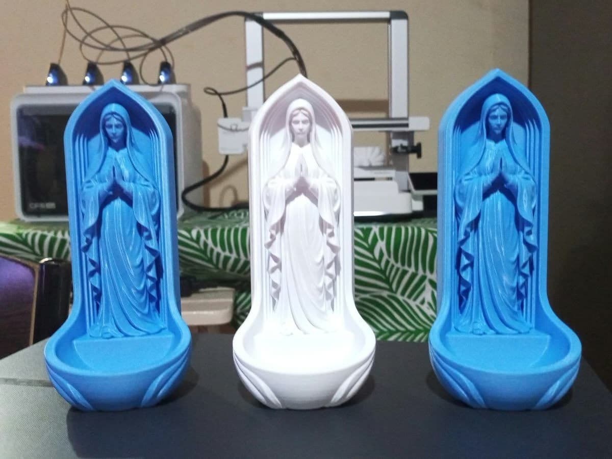 Benditera Virgen María – Impresa en 3D